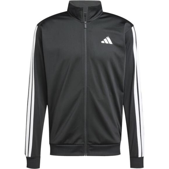 Adidas mens 3-stripes Tricot Track Top Black and White NEW - Picture 5 of 7